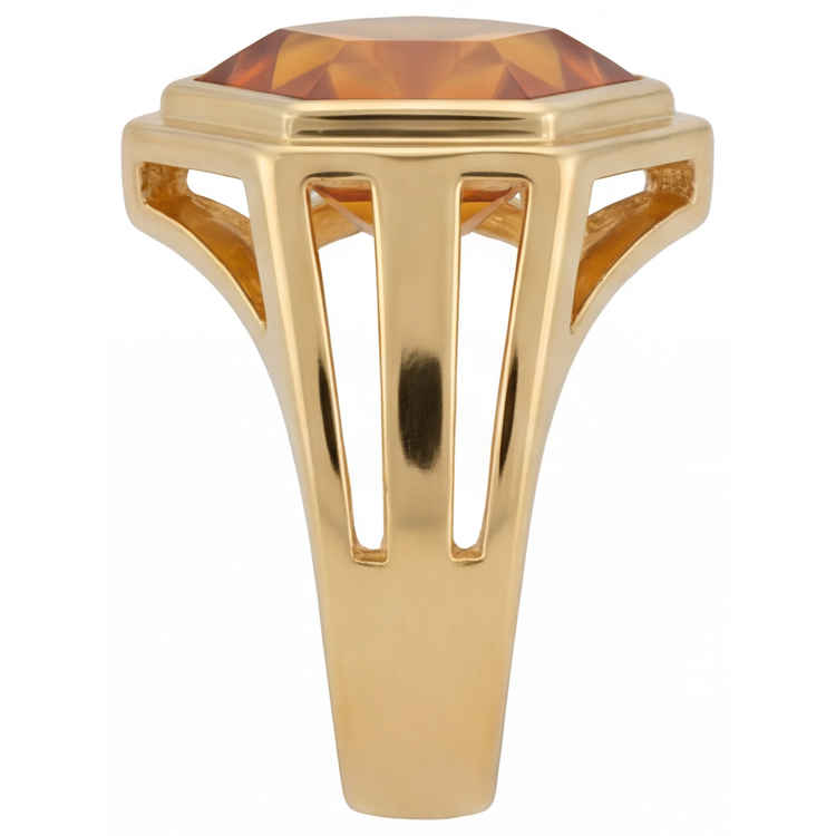 Exquis Bague avec Gemme 5 carats – vue de côté