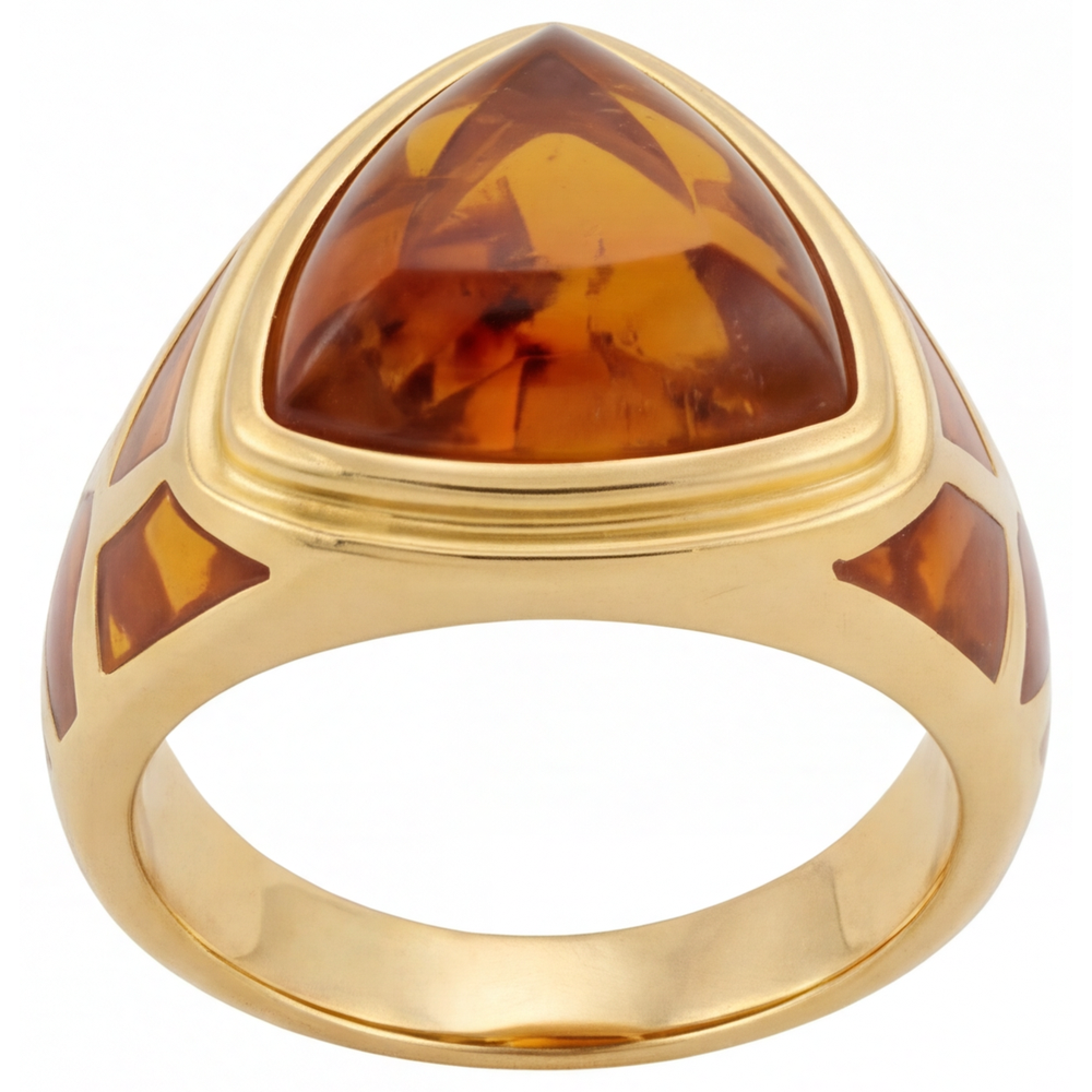Citrine Joaillerie Fine 8,5-carats Or Jaune 14 Carats – vue d'angle