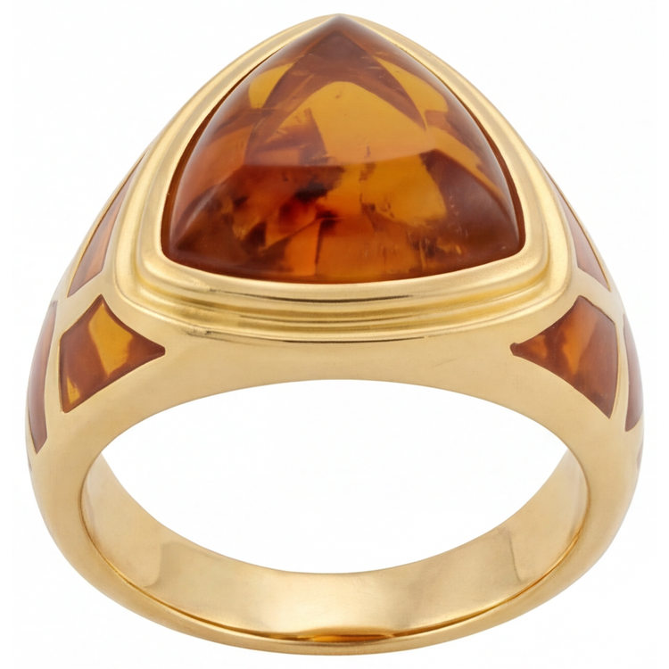 Citrine Joaillerie Fine 8,5-carats Or Jaune 14 Carats – vue d'angle