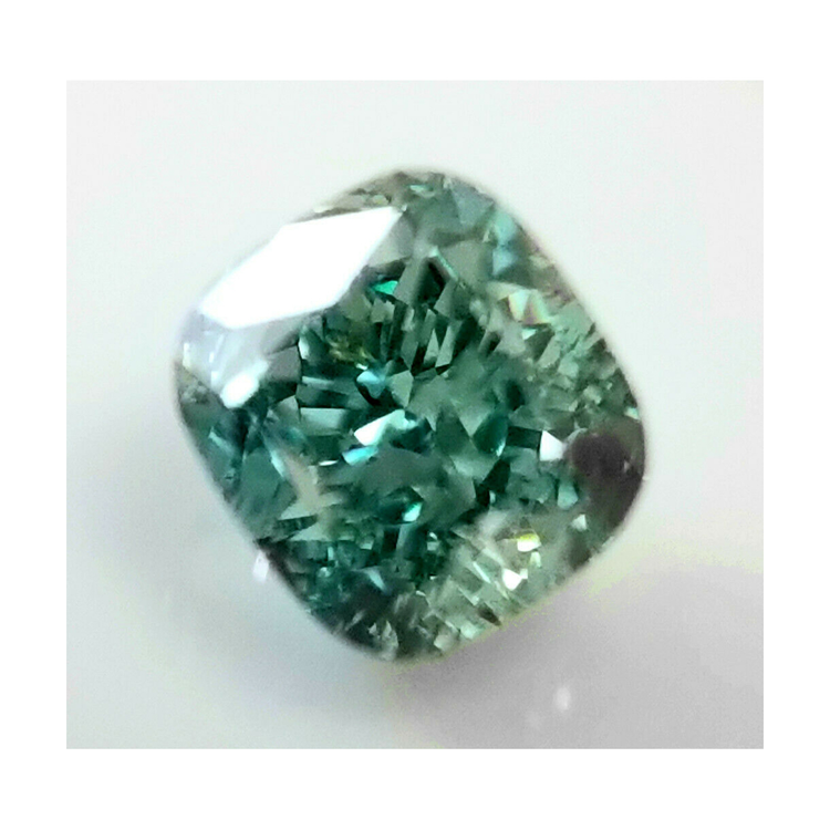 Diamant Vert Naturel 2,5 Carats Taille Coussin Non Serti