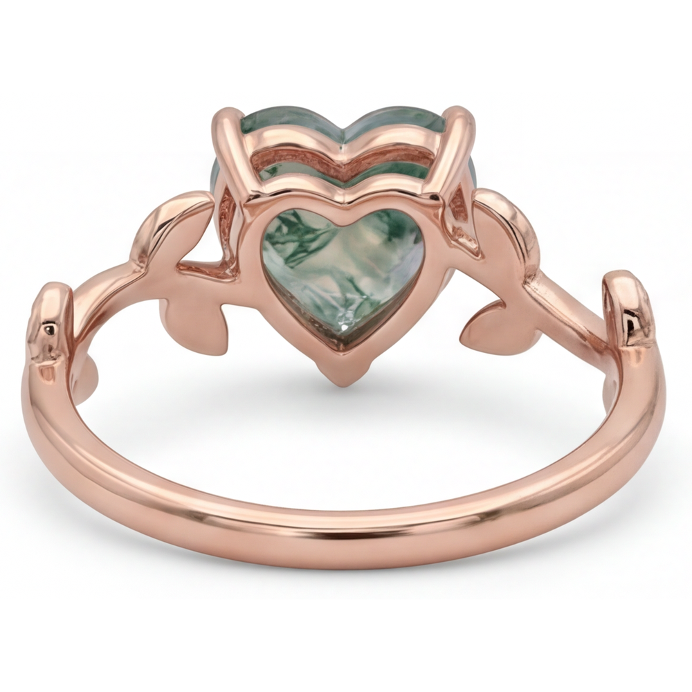 Artisanal Bague avec Gemme 2 carats – vue de dessus