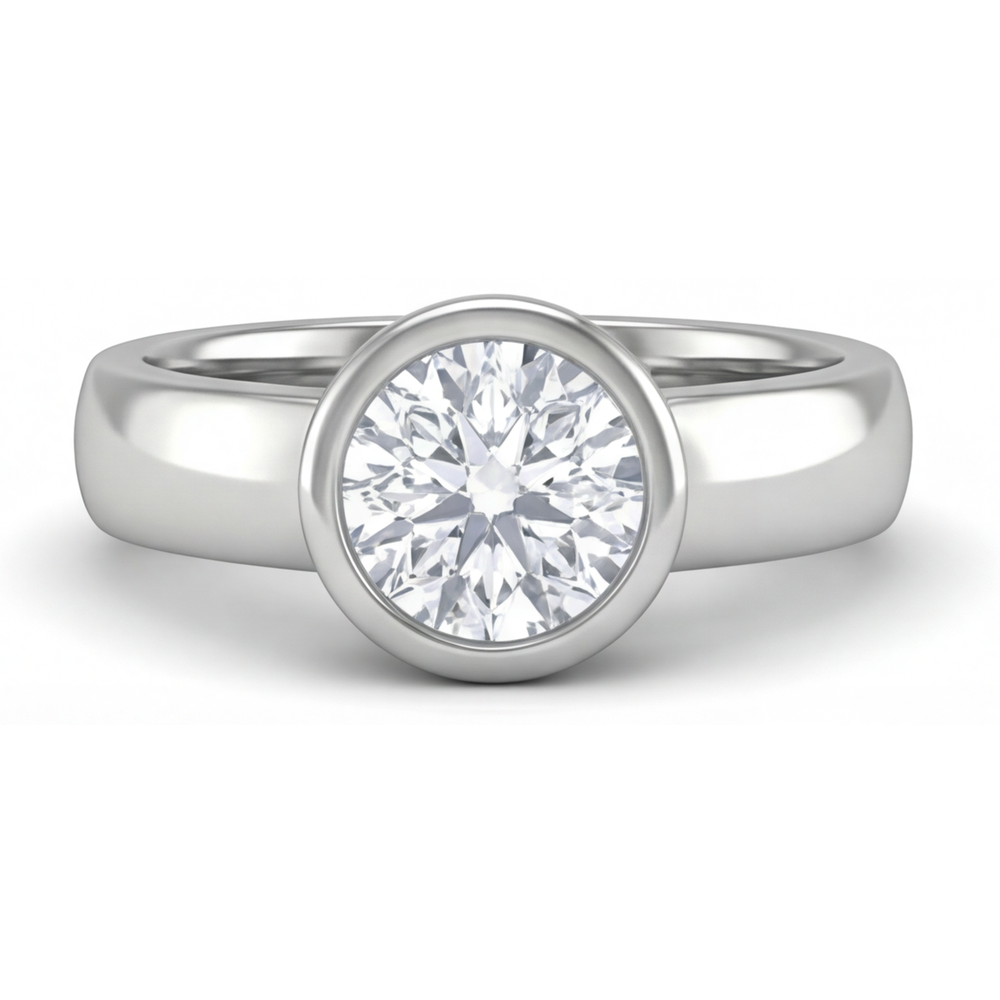 Brillant Diamant Bague Masculine 2 carats – vue principale