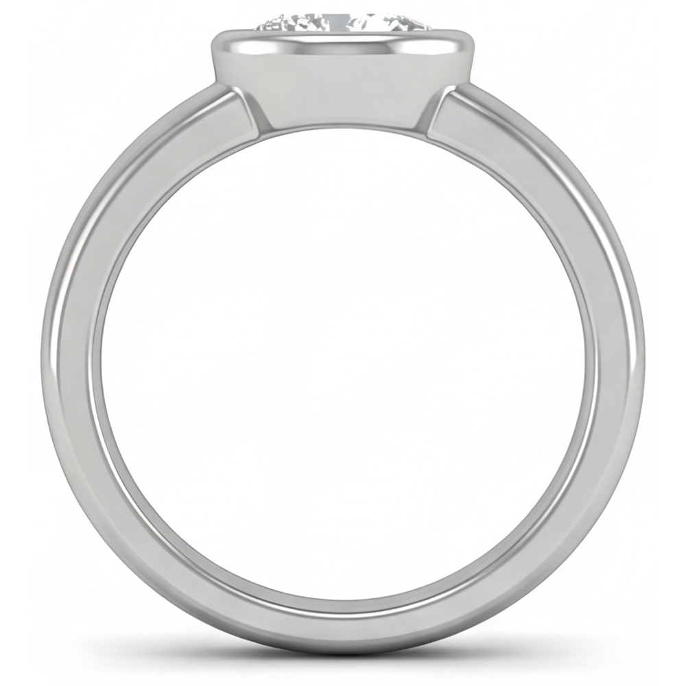 Brillant Bague Masculine 2 carats – vue de profil