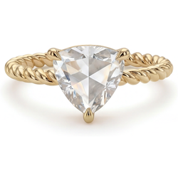 Or Jaune 14 Carats Diamant Bague Mono-Pierre – 2,50-carats