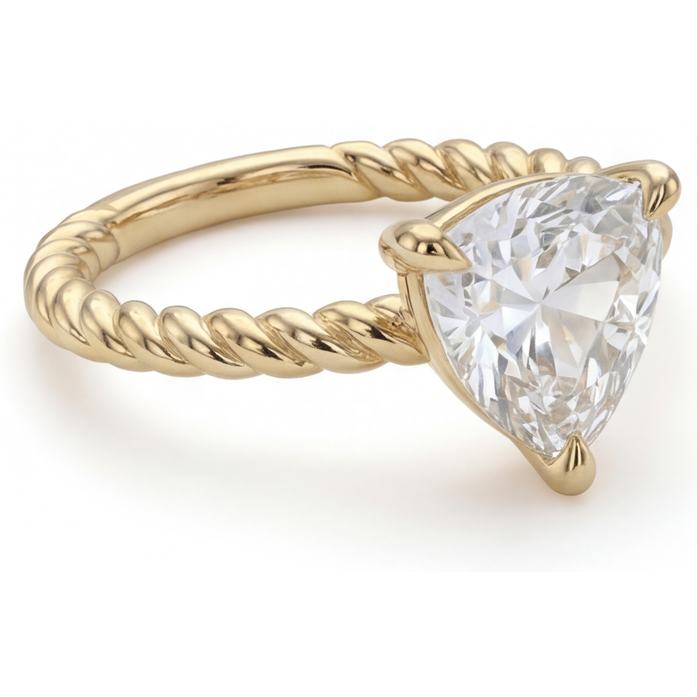 Brillant Bague Mono-Pierre 2,50 carats – vue d'angle