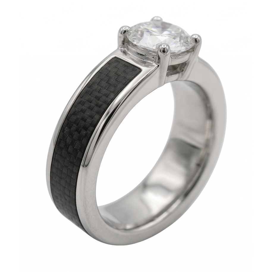 Exquis Bague pour Homme 1,50 carats – vue d'angle