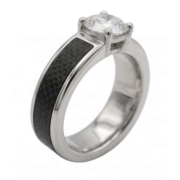 Exquis Bague pour Homme 1,50 carats – vue d'angle