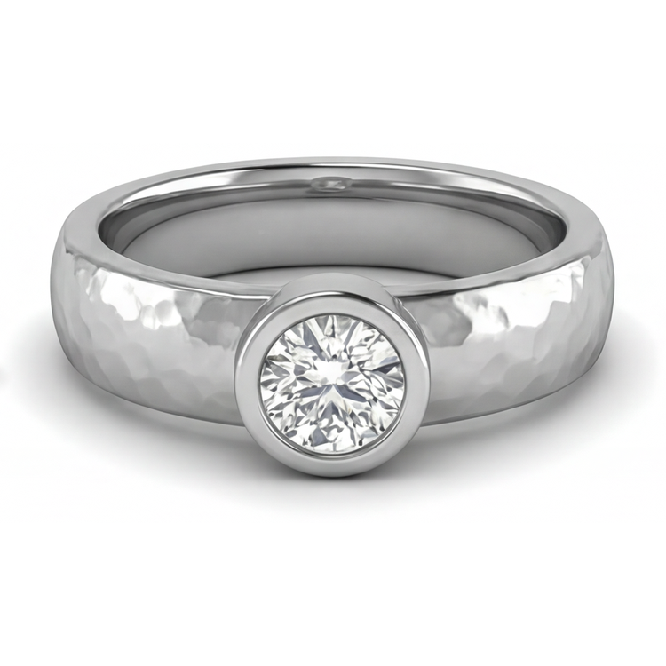 Diamant Bague pour Homme – vue de face