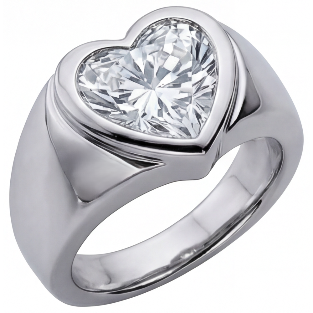 Diamant Bague pour Homme – vue de face