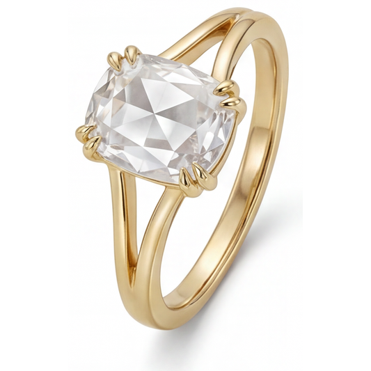 Diamant Bague Solitaire – vue de face