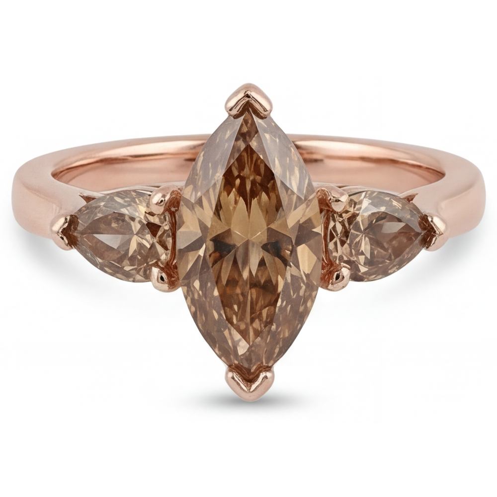 Diamant Bague Trois Pierres – vue principale