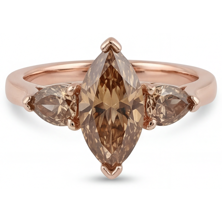 Diamant Bague Trois Pierres – vue principale