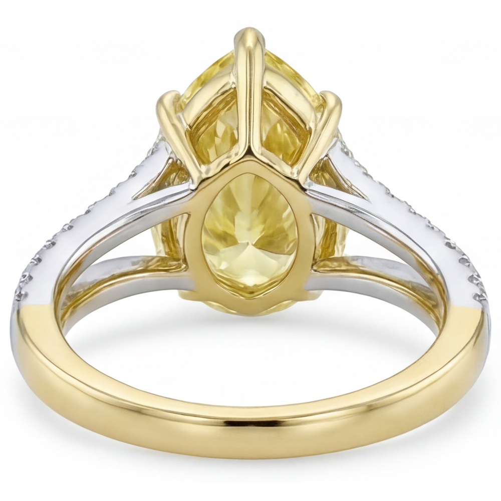 Haut de gamme Bague Statement 1,75 carats – vue de profil