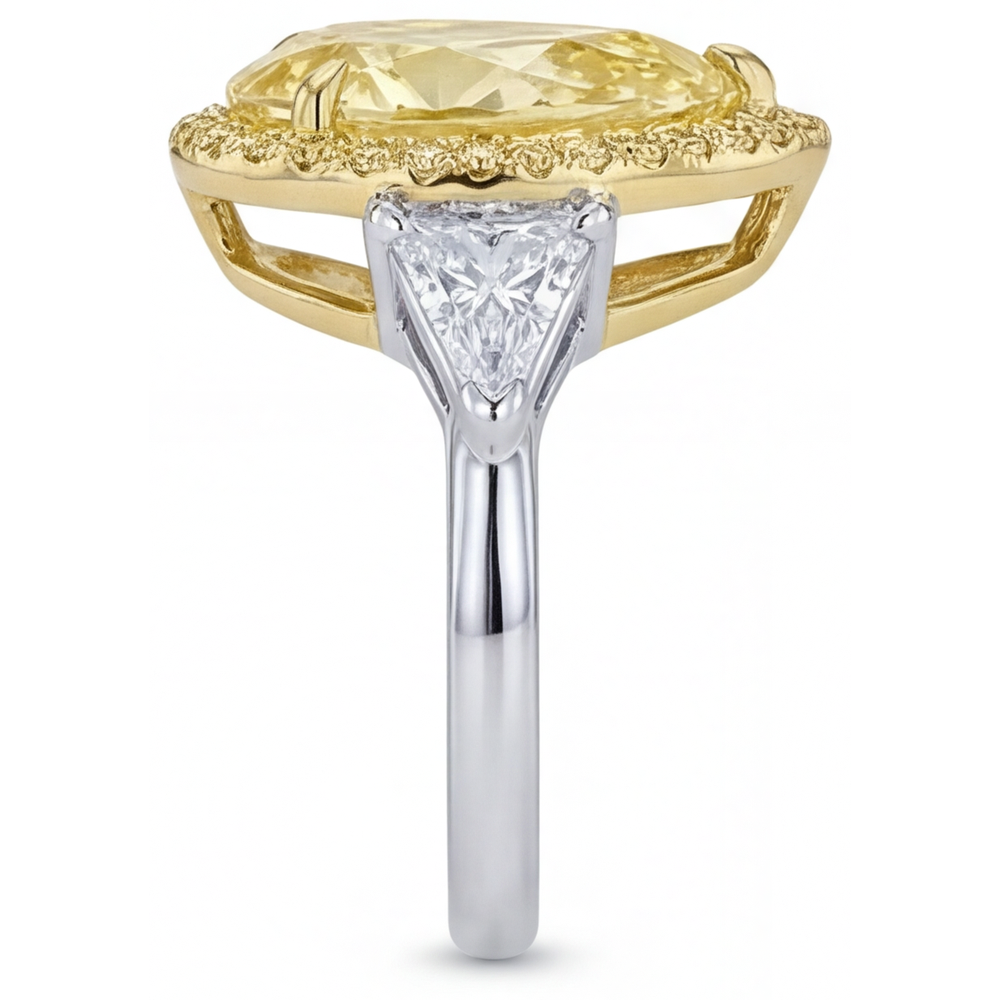 Luxueux Bague Statement 4,75 carats – vue de dessus