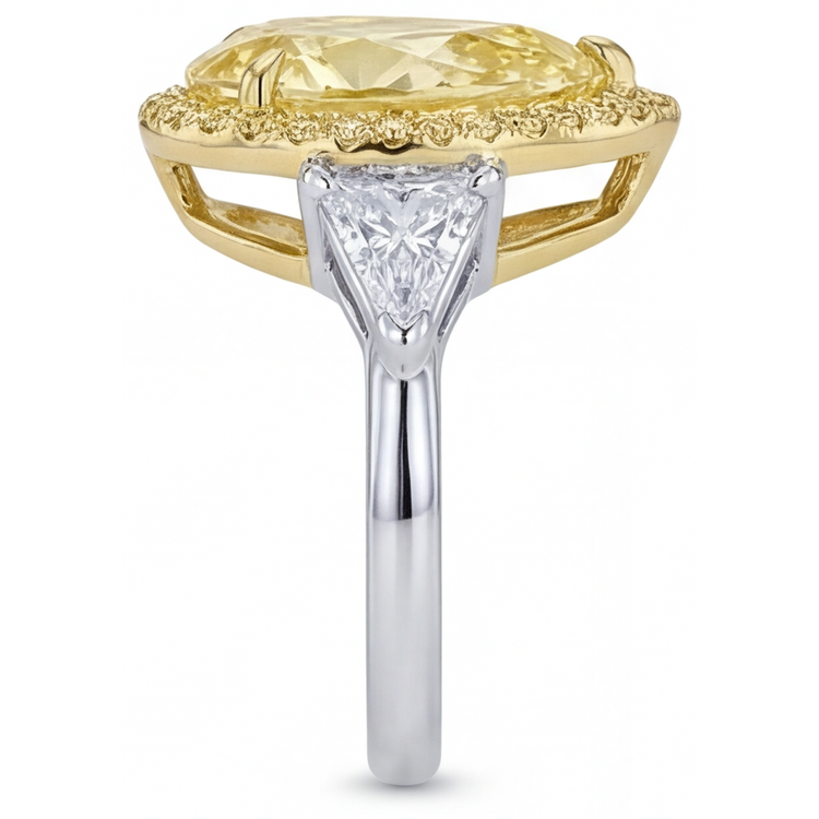 Luxueux Bague Statement 4,75 carats – vue de dessus