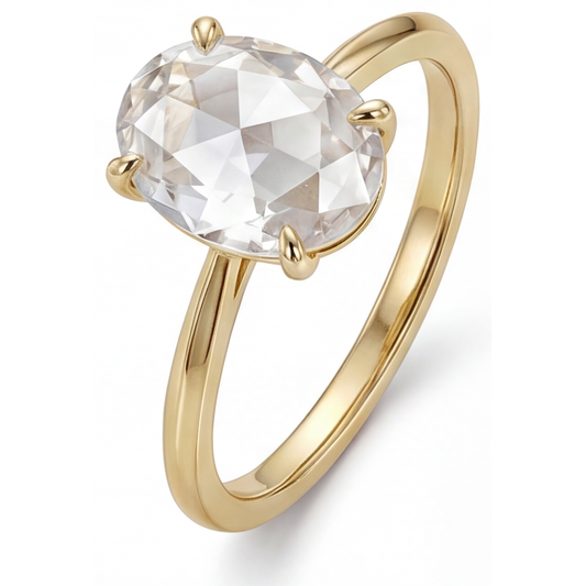 Élégant Bague 4,25 carats – vue de face