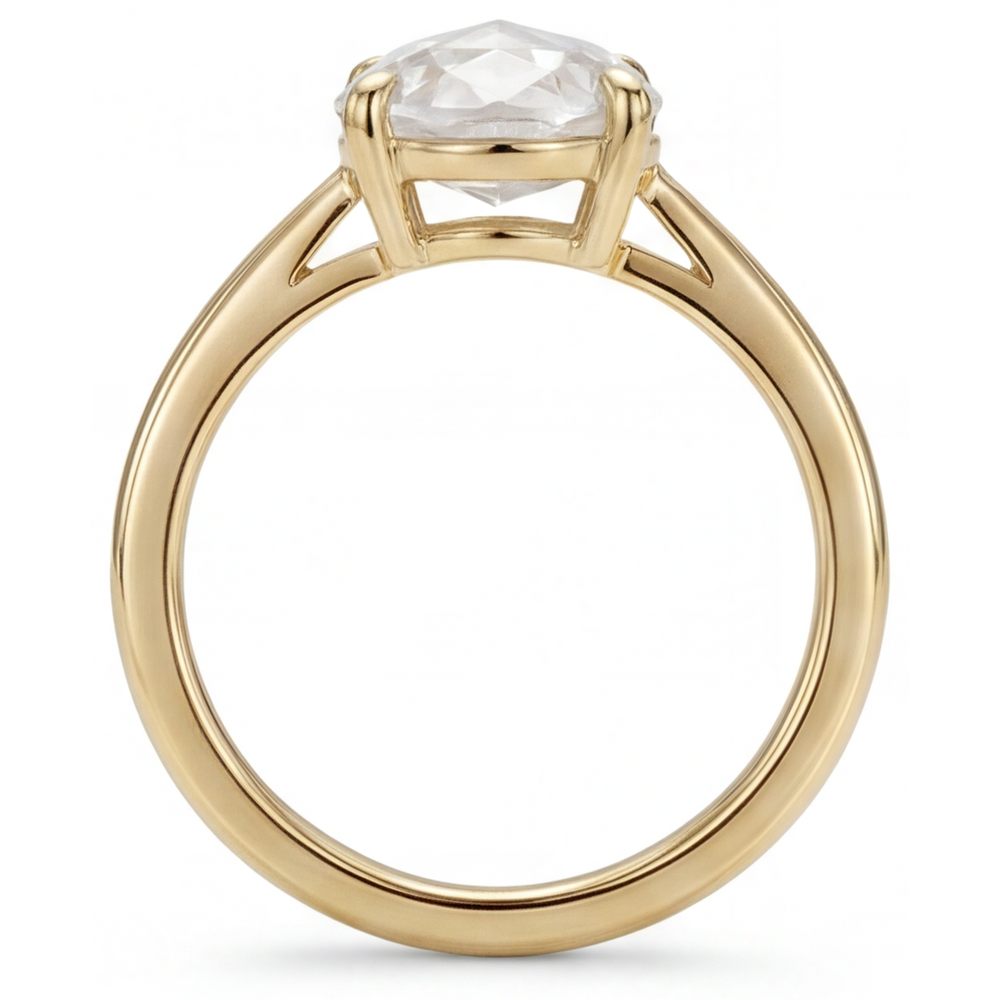 Diamant Fin Bague – vue de profil