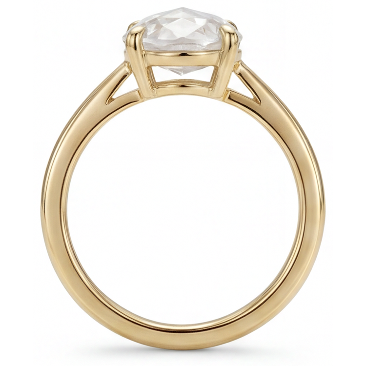 Diamant Fin Bague – vue de profil