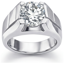 Diamant Fin Bague Homme fait main 2 carats par HarryChadEnt