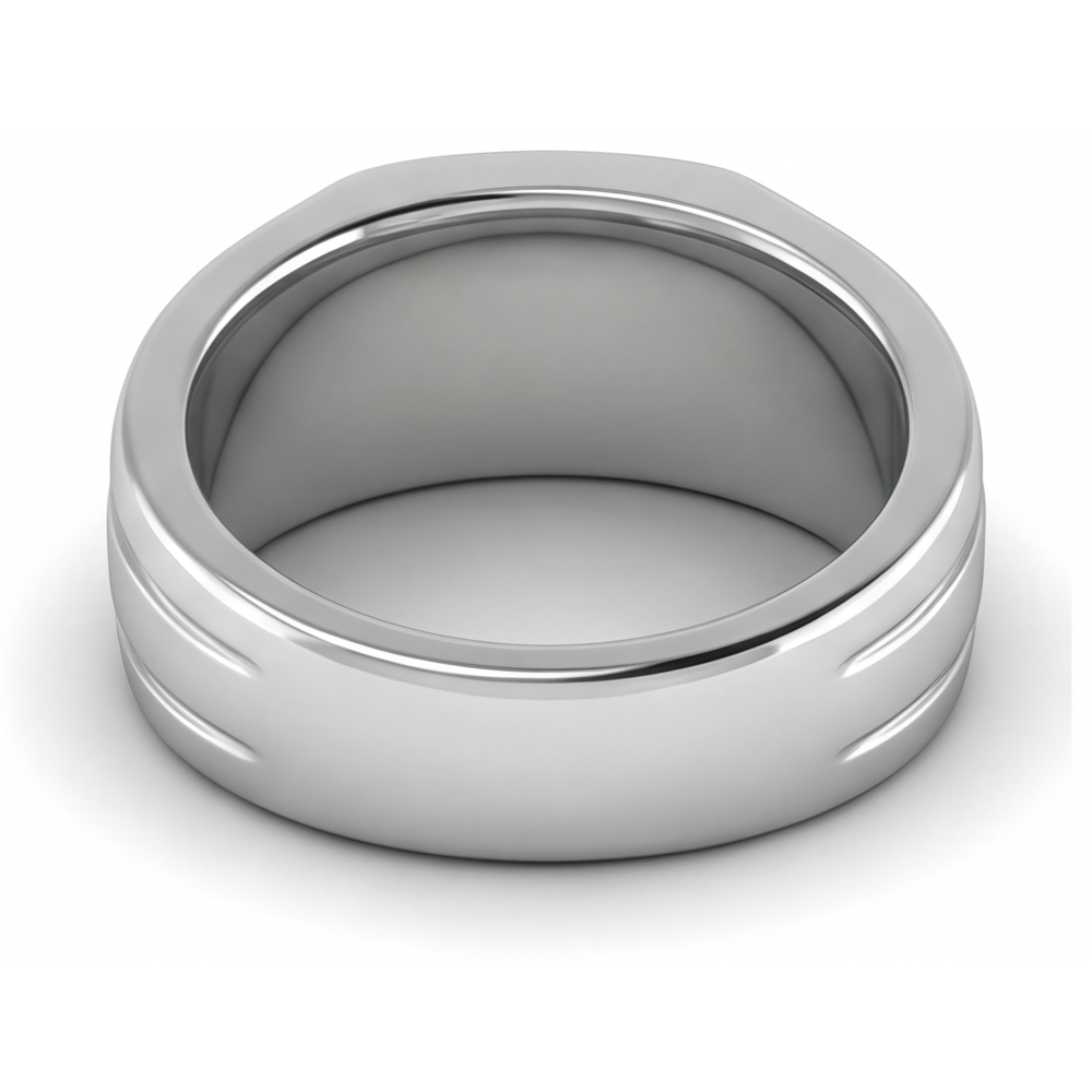 Taille Ronde Diamant Fin bague en Or Blanc 14 Carats – vue de dessus