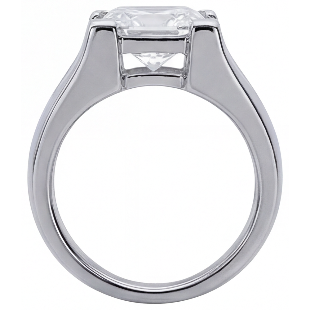 Haut de gamme Bague Homme 3 carats – vue de profil