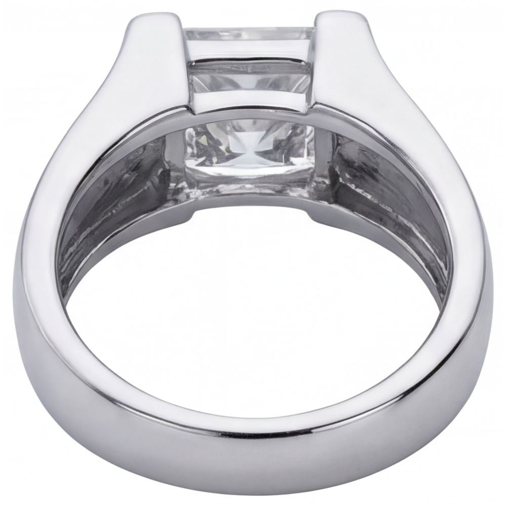 Diamant Fin Bague Homme – vue de dessus
