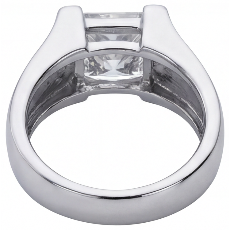 Diamant Fin Bague Homme – vue de dessus