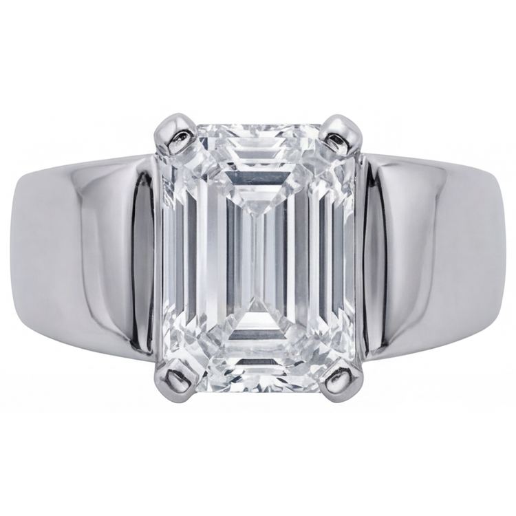 Diamant Fin Bague Homme – vue de côté