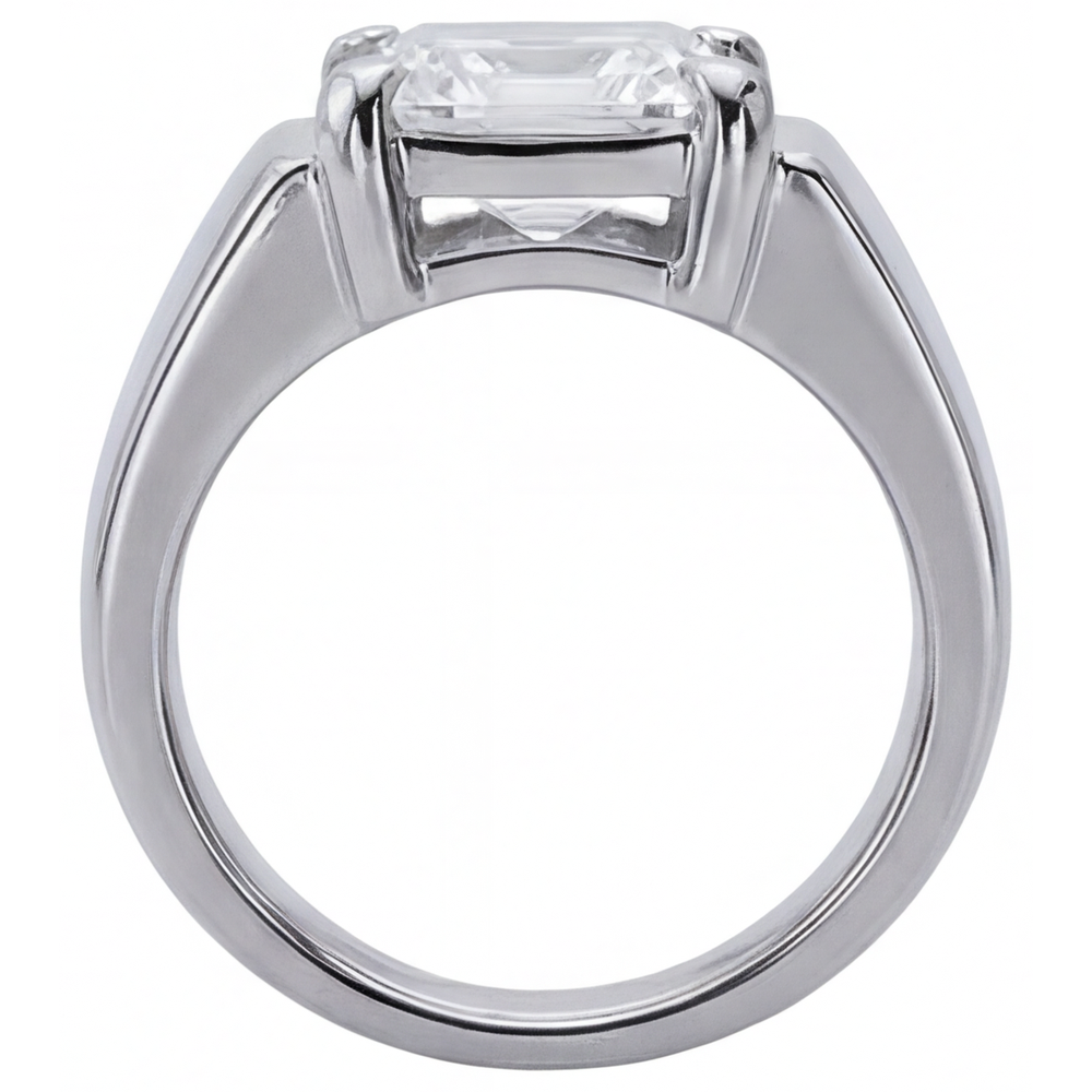 Premium Diamant Fin Bague Homme 5 carats – vue de profil
