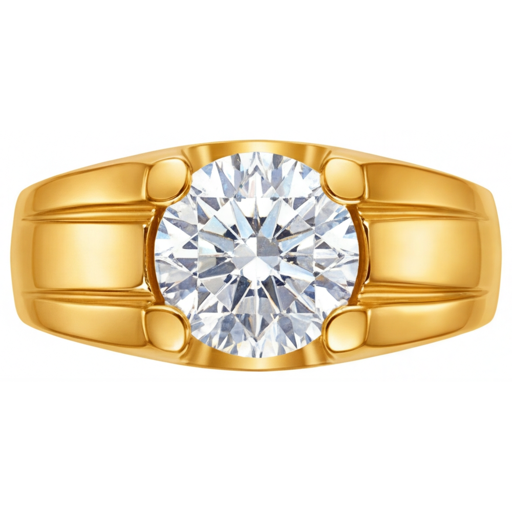 Diamant Fin Bague Masculine – vue principale