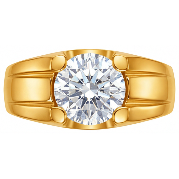 Diamant Fin Bague Masculine – vue principale