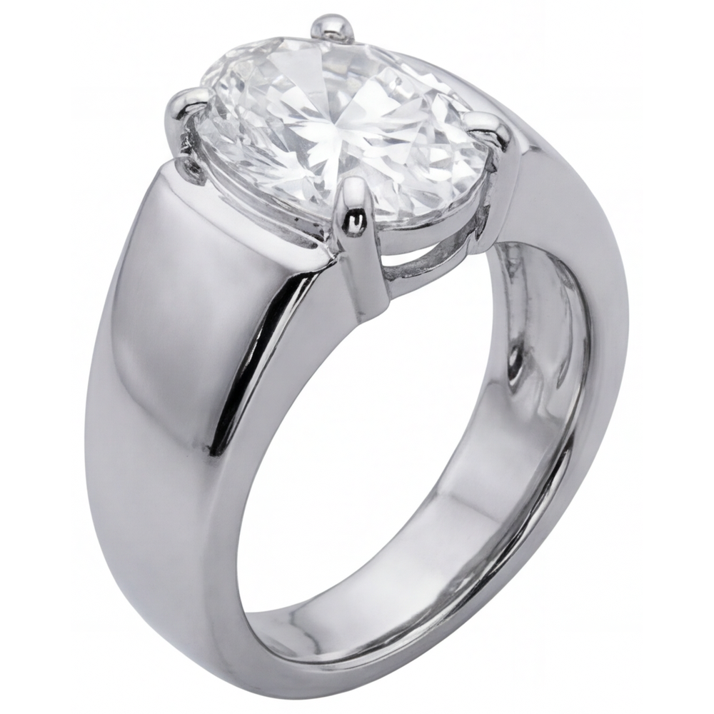 Diamant Fin Bague Masculine – vue d'angle