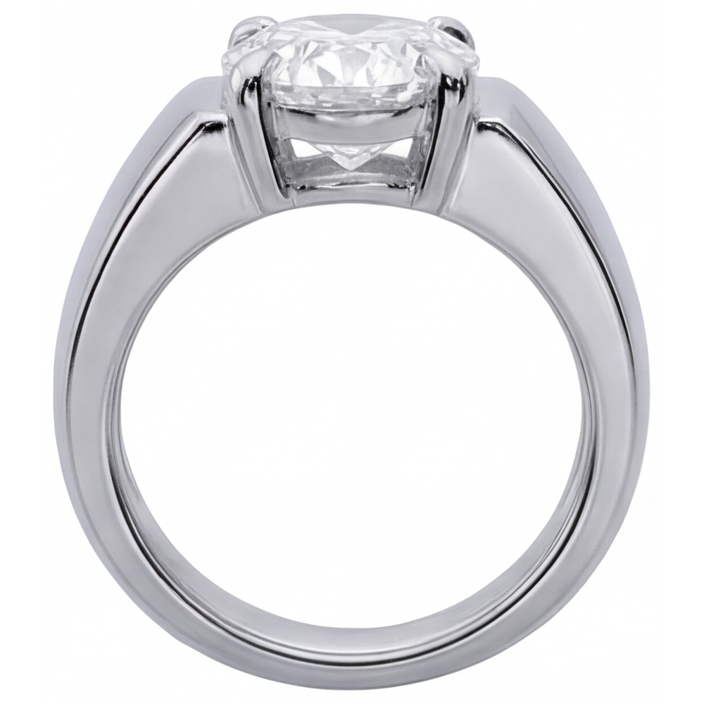 Intemporel Diamant Fin Bague Masculine 4 carats – vue arrière