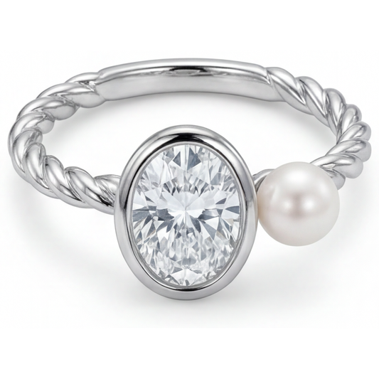 Signature Bague Mono-Pierre 1,50 carats – vue de face