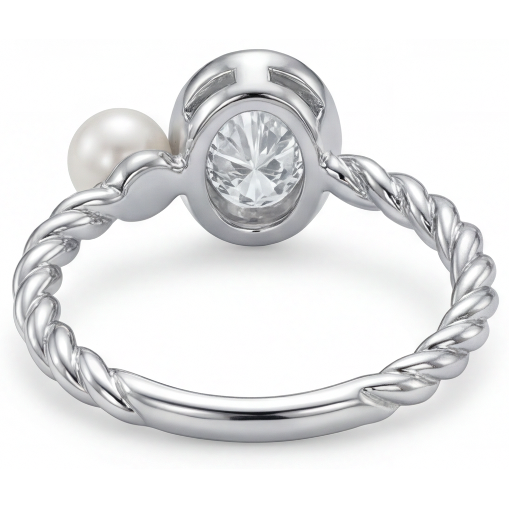 Signature Diamant Fin Bague Mono-Pierre 1,50 carats – vue de dessus