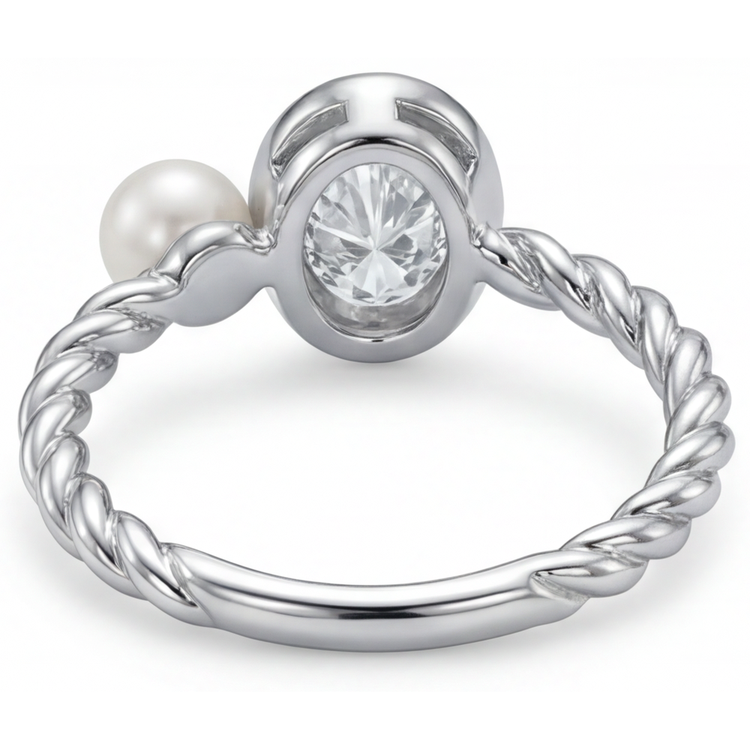 Signature Diamant Fin Bague Mono-Pierre 1,50 carats – vue de dessus