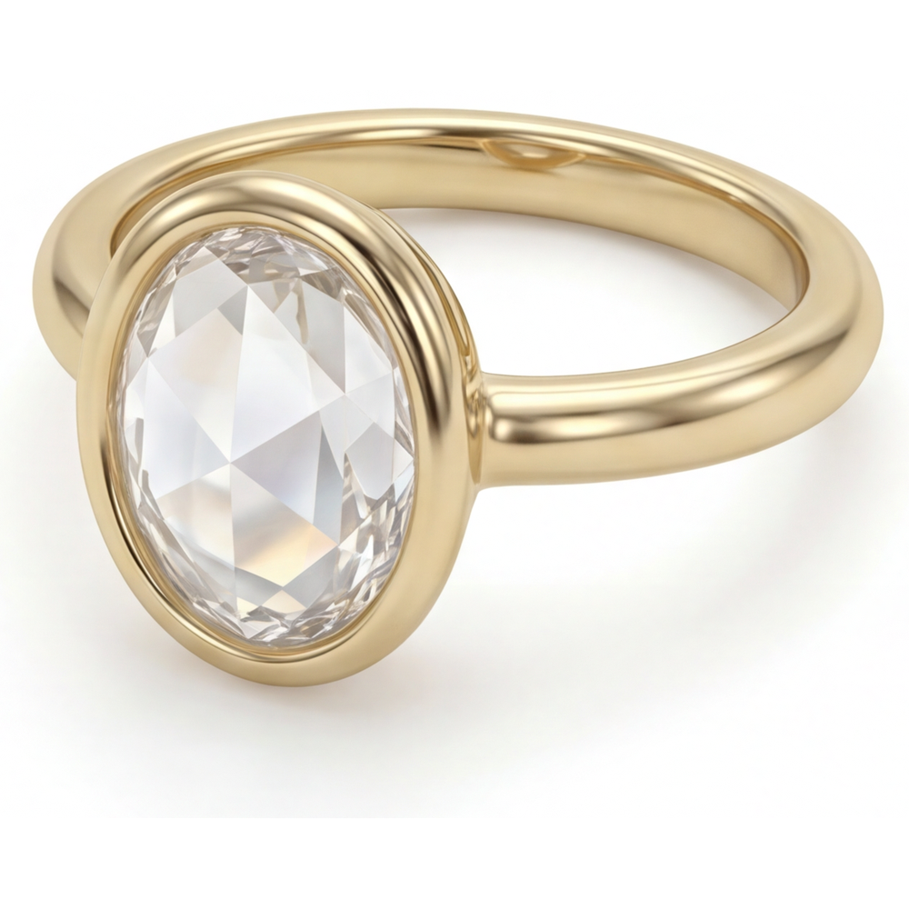 Intemporel Bague Mono-Pierre 5,0 carats – vue de côté
