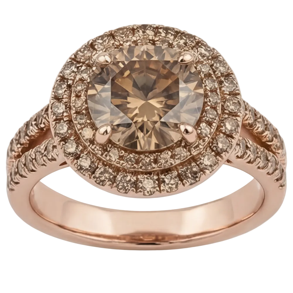 Diamant Fin Bague Nuptiale – vue de face