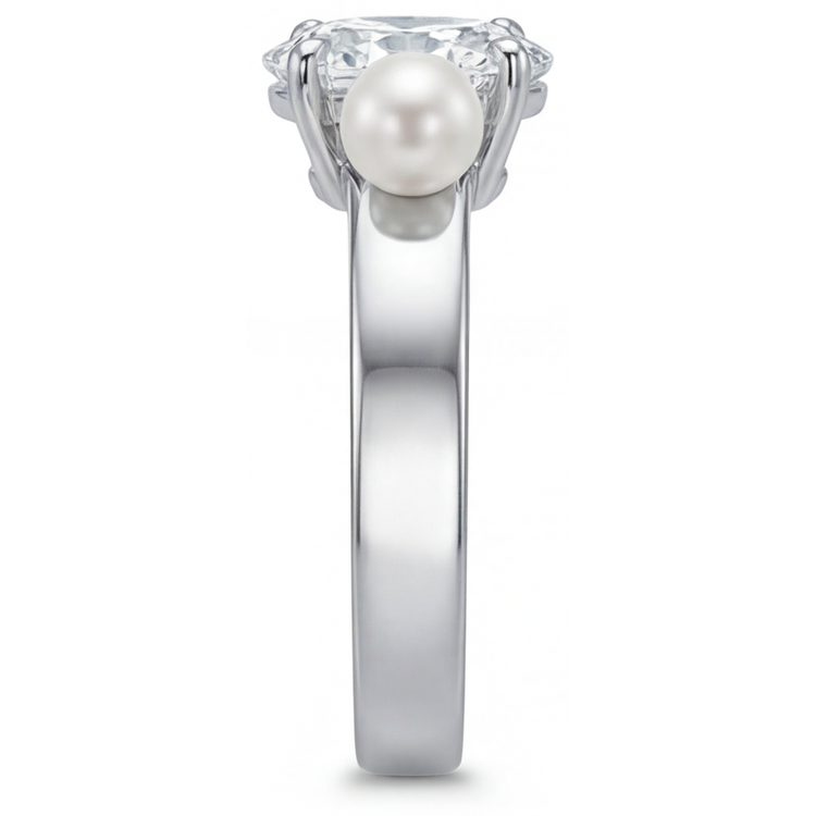 Éblouissant Bague Solitaire 2,25 carats – vue de profil