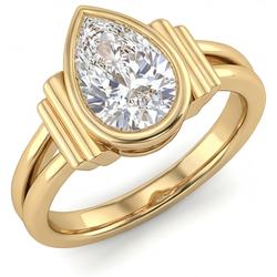 Diamant Fin Bague Trois Pierres fait main 2 carats | HarryChadEnt