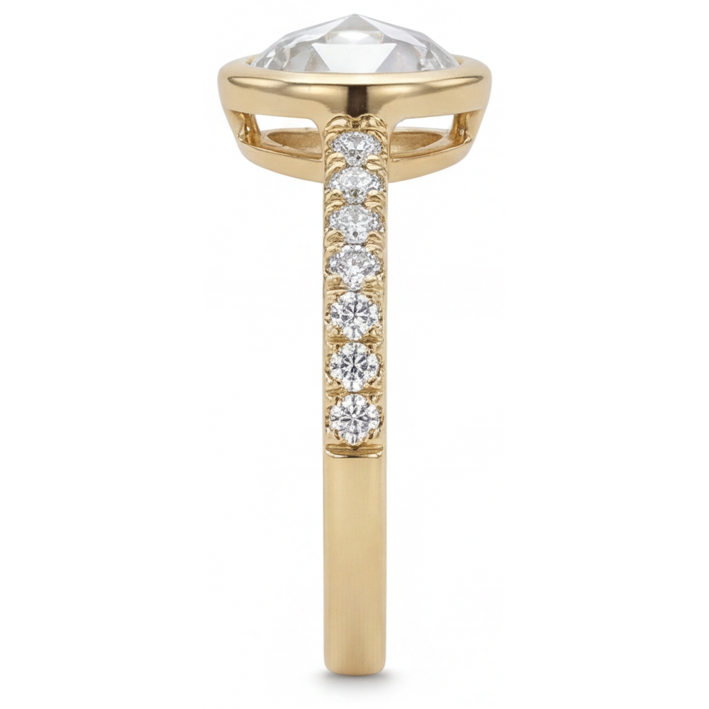 Fin Solitaire de Fiançailles 1,50 carats – vue d'angle