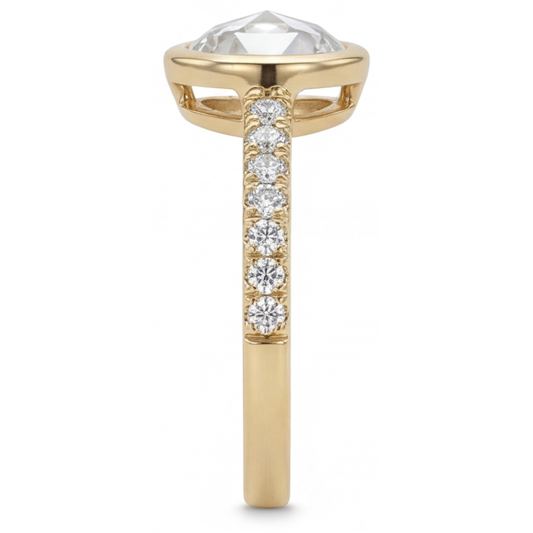 Fin Solitaire de Fiançailles 1,50 carats – vue d'angle