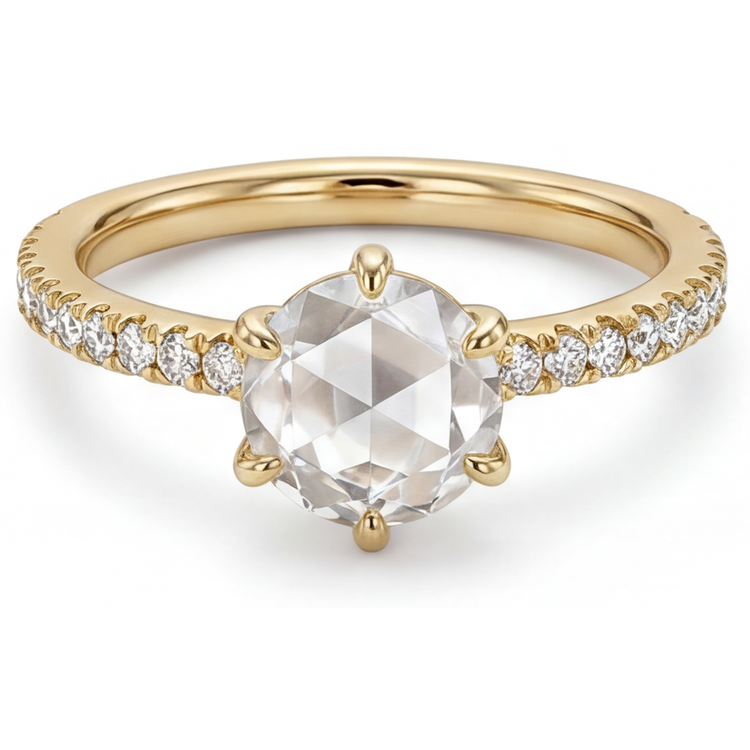 De luxe Diamant Fin Solitaire de Fiançailles 2,25 carats – vue principale