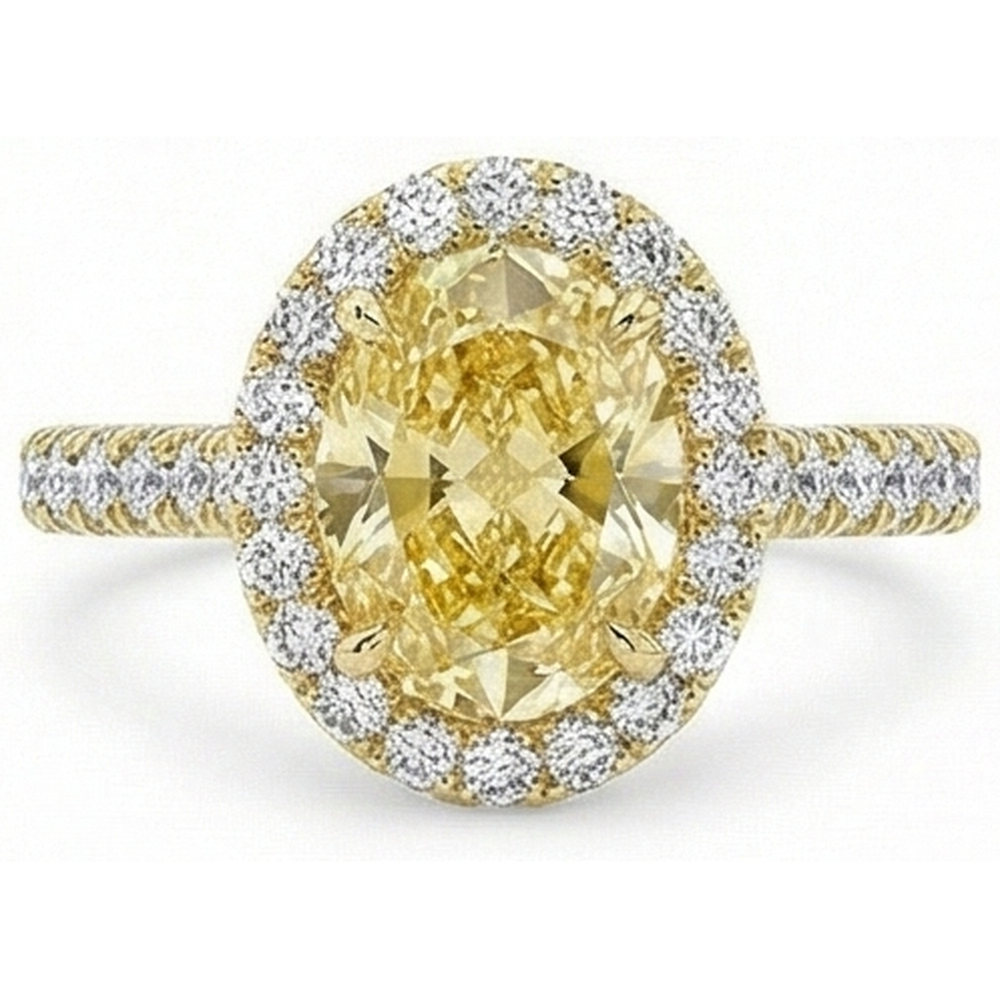Diamant Jaune Canari Bague – vue principale