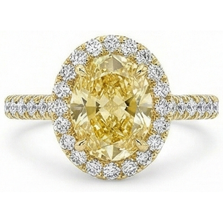 Diamant Jaune Canari Bague – vue principale