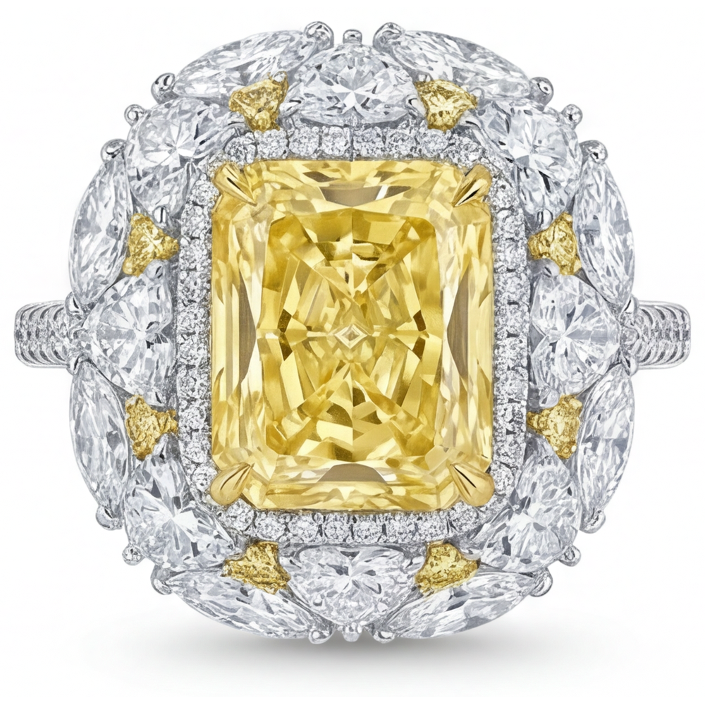 Diamant Jaune Canari Bague – vue principale