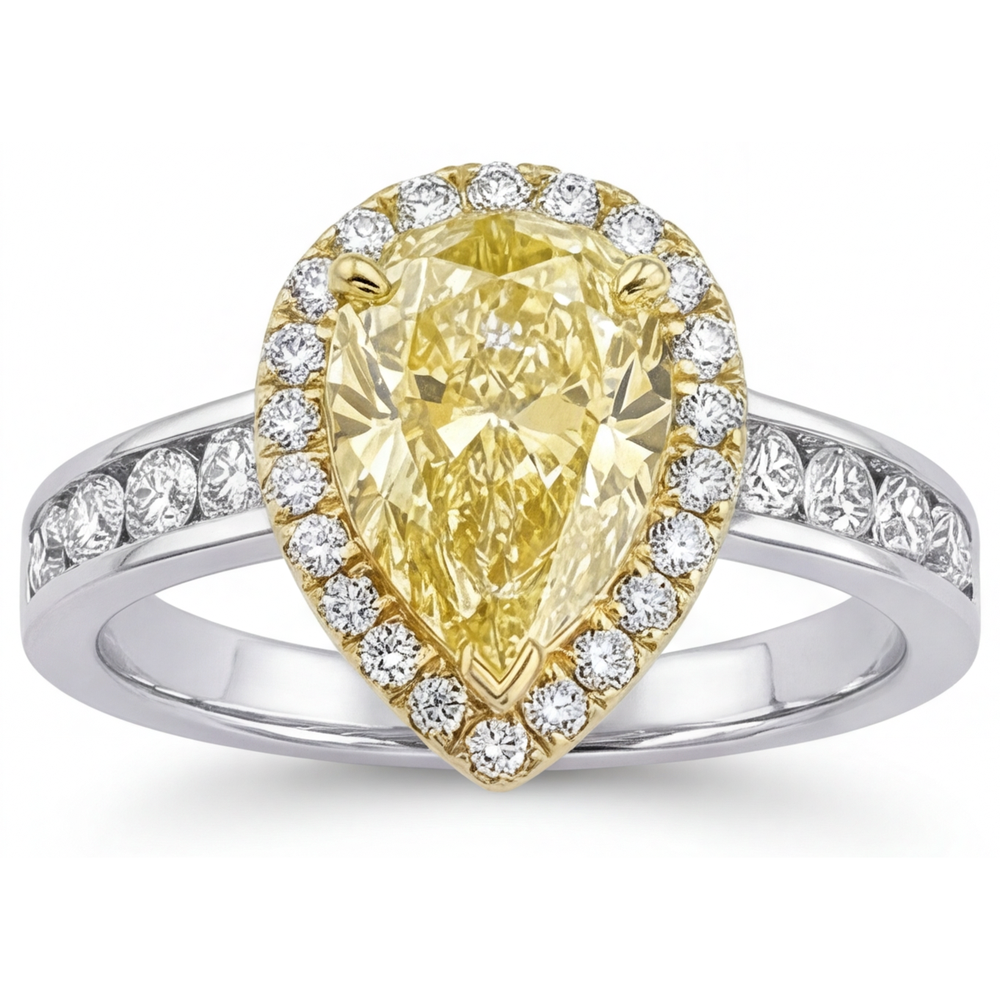 Sophistiqué Bague Joaillerie 1 carats – vue de profil