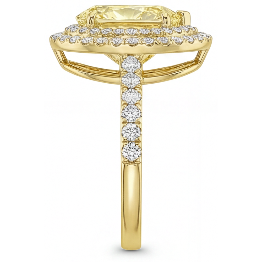 Haut de gamme Bague Joaillerie 2 carats – vue arrière