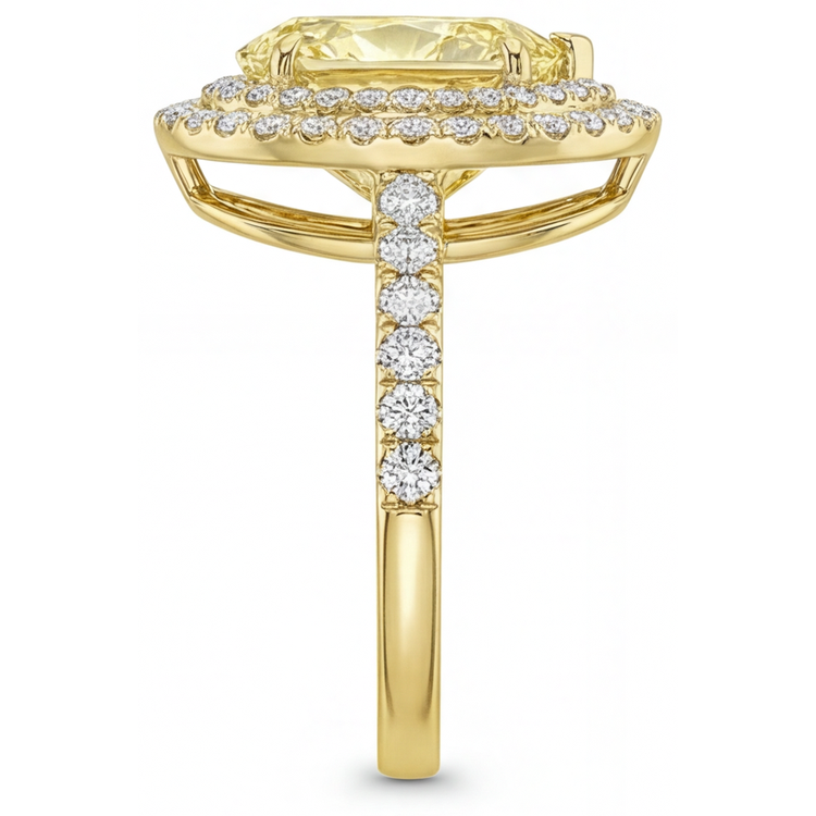 Haut de gamme Bague Joaillerie 2 carats – vue arrière