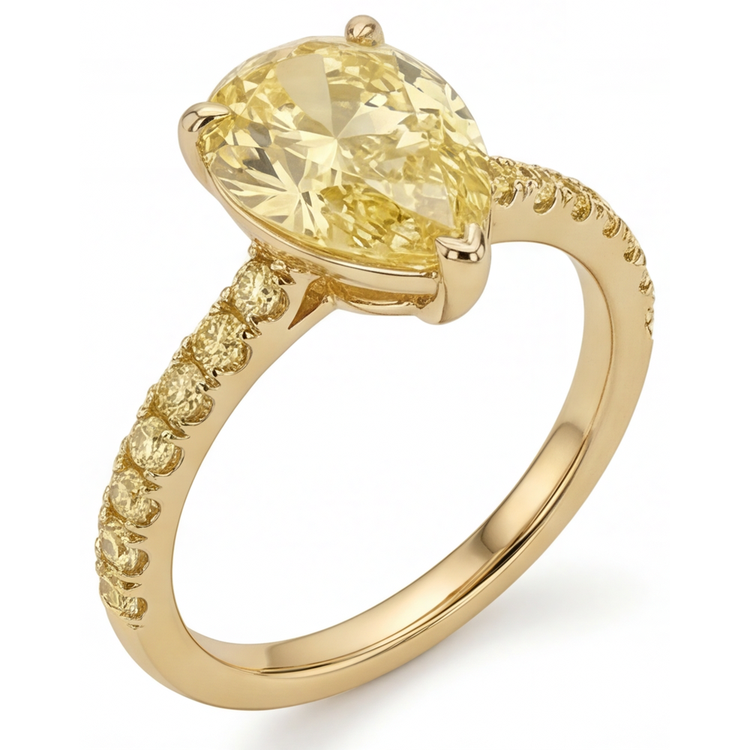 Intemporel Bague Joaillerie 3 carats – vue de côté